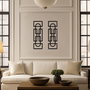 Wallity Echo Forms Juego de 2 Accesorios de Pared de Metal Negro